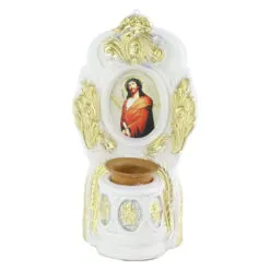 Candela din ipsos Maria/Isus 16x30 CM
