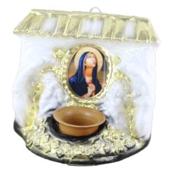 Candela din ipsos Maria/Isus 18x16 CM