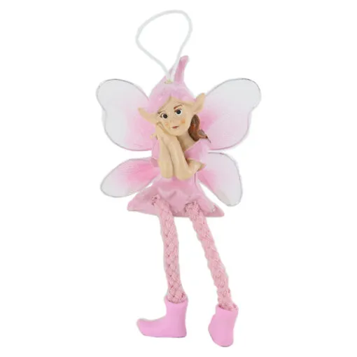 Figurina Zana Roz cu picioare textil