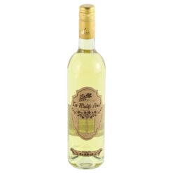 Vin alb 750 ml "La Multi ani!"cu eticheta din pluta si numere selectabile