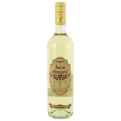 Vin alb 750 ml  "Isten eltessen! Egeszsegere!"cu eticheta din pluta si numere selectabile