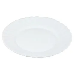 Set 6 farfurii intinse din sticla opal 25x2 CM