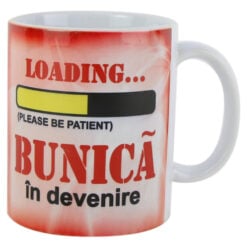 Cana ceramica "Loading...Bunica in devenire"