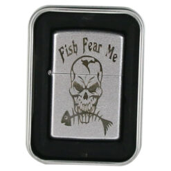 Bricheta metalica "Fish Fear me" 3.5x5.5 CM