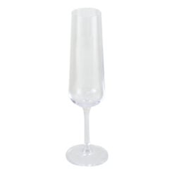 Set 6 pahare sampanie din sticla cristalina