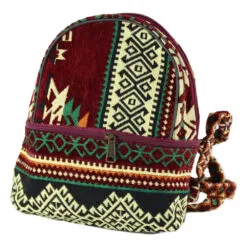 Rucsac din material textil cu buzunar exterior cu fermoar 28x28 CM