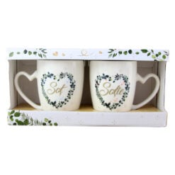 Set 2 cani din ceramica "Sot/Sotie"