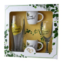 Set Wedding "Buna dimineata!/O seara placuta!" - halba bere