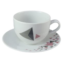 Set 6 cesti cu farfurii din portelan