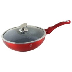 Tigaie Wok marmorata cu capac 28 CM