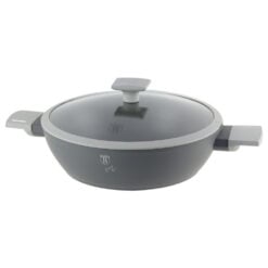 Cratita marmorata cu capac 28 CM