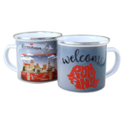 Cana metalica emailata 240 ml
