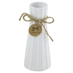 Vaza din ceramica cu fundita sfoara 8x20 CM