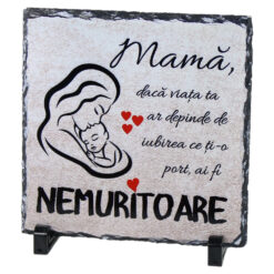 Placa ardezie "Mama..."19X19 CM