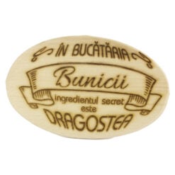 Tocator decorativ din lemn "In Bucataria bunicii