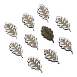 Set 10 decor craft Frunze din lemn 3 CM
