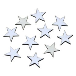 Set 10 decor craft Stelute din lemn 3 CM