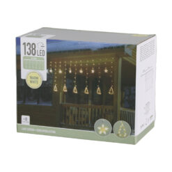 Instalatie Craciun tip perdea cu 138 de leduri