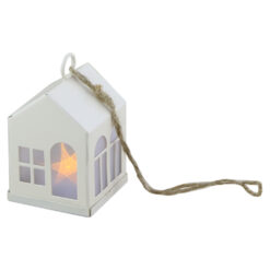 Casuta decorativa cu led din metal 5x7 CM