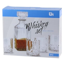 Set decantor Whisky cu 4 pahare (decantor 900 ml + pahare 230 ml)