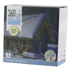 Instalatie Craciun tip perdea cu 360 de leduri