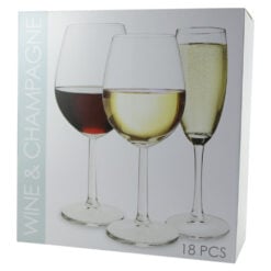 Set 18 pahare pentru vin si sampanie