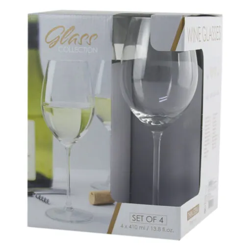 Set 4 pahare vin alb 410 ml