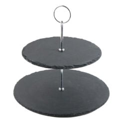 Platou etajat cu 2 nivele din piatra ardezie 25/20 CM