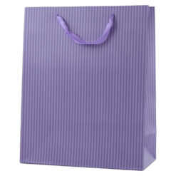 Punga cadou din hartie 26x32 CM - Dungi mov
