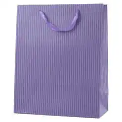 Punga cadou din hartie 26x32 CM - Dungi mov