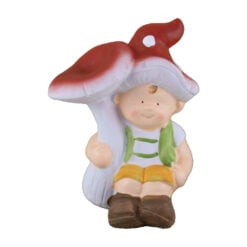Figurina Copil Ciupercuta din ceramica 14 CM
