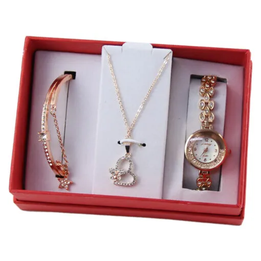 Set cadou pentru femei 3 piese - Ceas