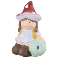 Figurina Copil ciupercuta din ceramica 6x8 CM