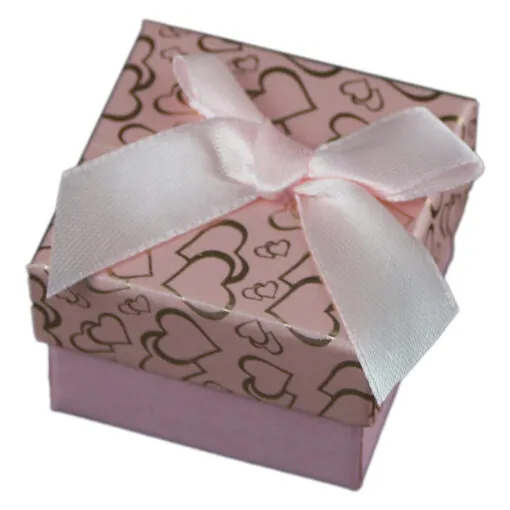 Cutie bijuterii cu fundita 5x5 CM