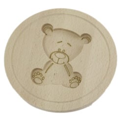 Platou din lemn gravat Ursulet 20 CM