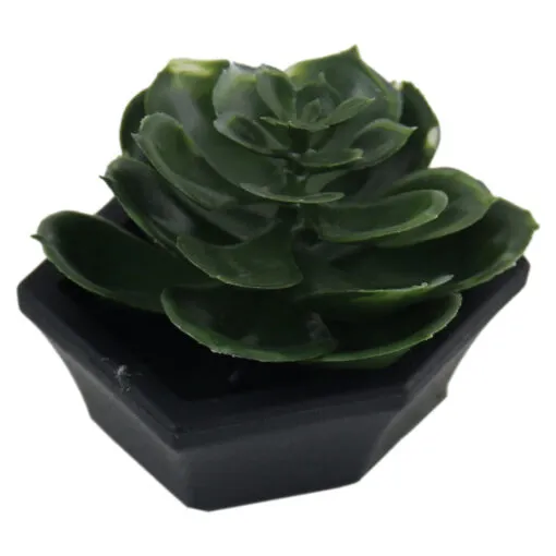 Planta artificiala Suculenta in ghiveci plastic 7x6 CM