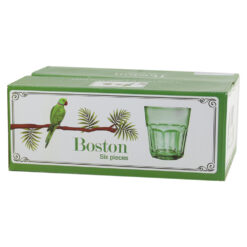 Set 6 pahare Verde Boston 280 ml