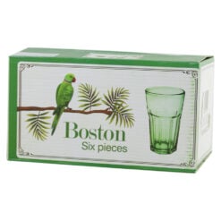Set 6 pahare Verde Boston 200 ml