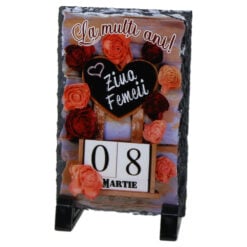 Placa ardezie "De ziua Femeii"