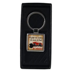 Breloc din metal "Ai grija cum conduci