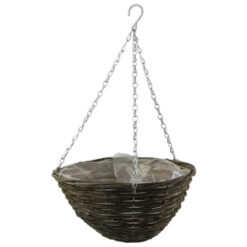 Ghiveci suspendat din rachita 30x15 CM