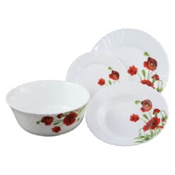 Serviciu de masa din sticla opal 19 piese