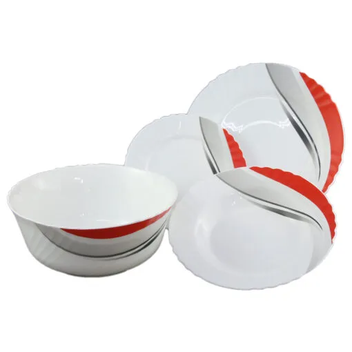 Serviciu de masa din sticla opal 19 piese