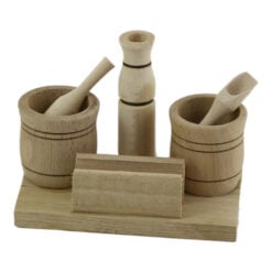 Set solnita si pipernita din lemn 13x9 CM