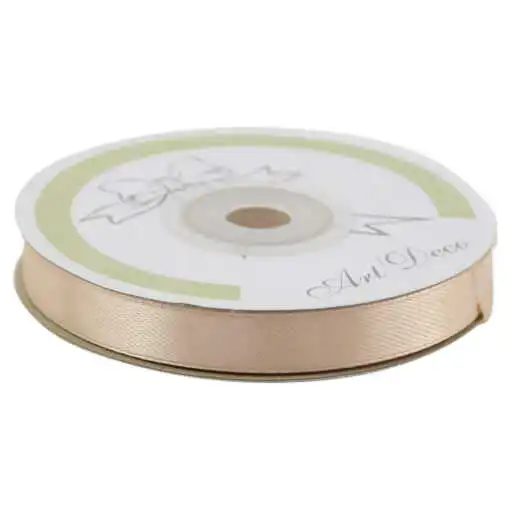 Club Green Nastro Di Raso Doppio, Colore Avorio, Larghezza 10 Mm, Lunghezza 25 Metri, Per Decorazioni E Bomboniere