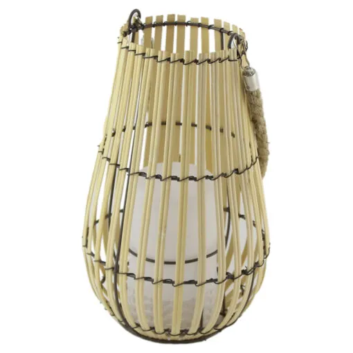 Candela bambus cu led 16x29 CM