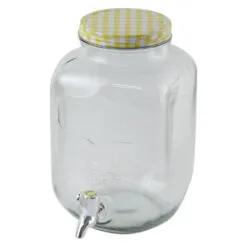Borcan pentru limonada din sticla cu robinet