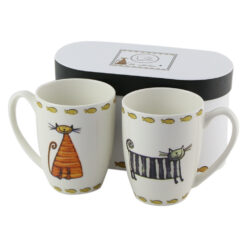 Set 2 cani din portelan 380 ml