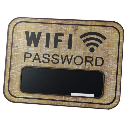 Tablita lemn WiFi Password 39x29 CM
