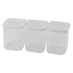 Set 3 recipiente pentru condimente din plastic 10.5x13 CM